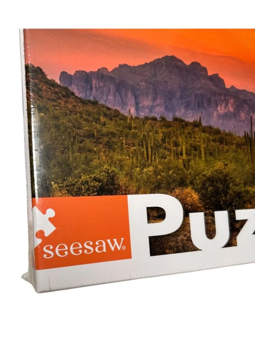 NEW Seesaw Sunset Cactus 1000-Piece Puzzle 18.9